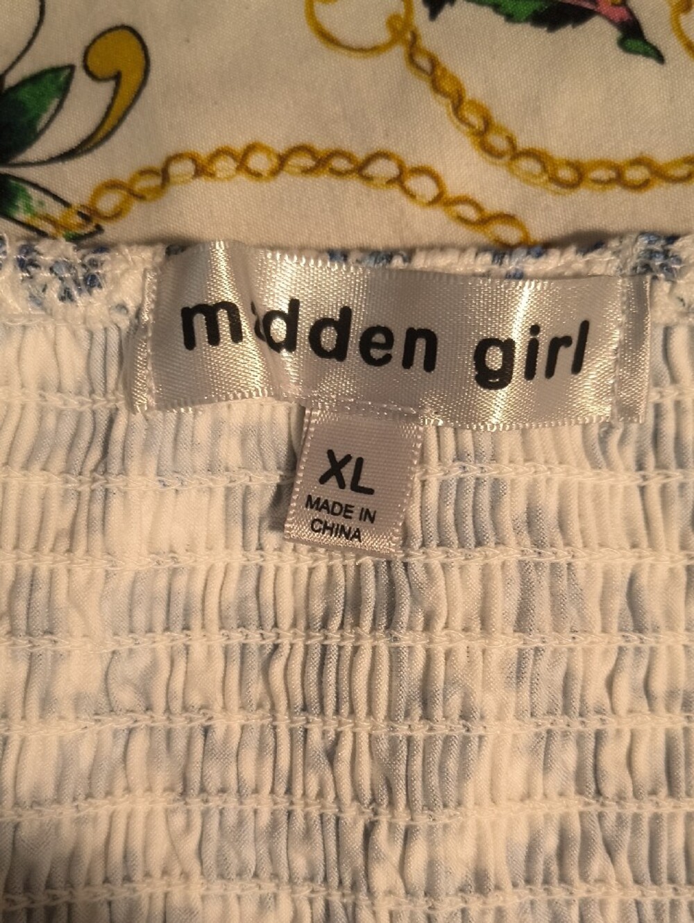 Madden Girl Size XL Handkerchief Style Spaghetti Strapped Shirt - Picture 3 of 6